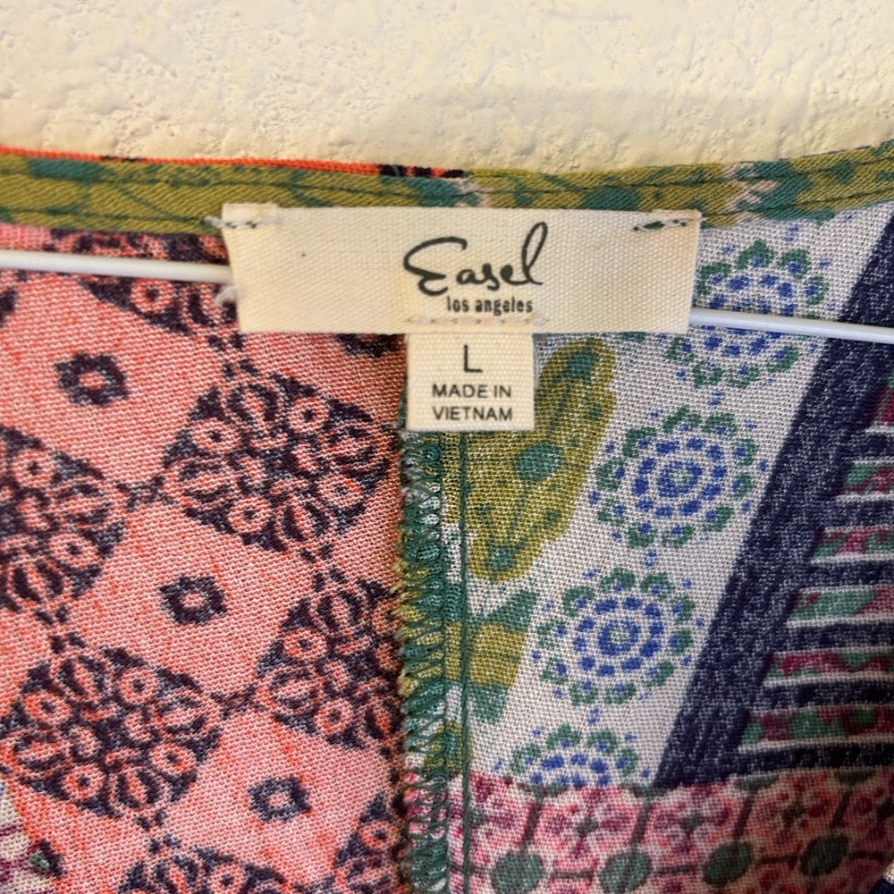 Easel Multicolor Patchwork Maxi Dress - Picture 4 of 4